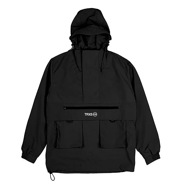 Trax Jacket Anorak Men Bone Black Cagoule