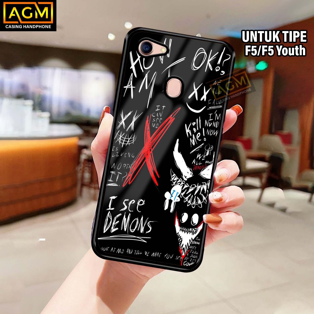 HP Oppo F5/F5 Youth Case Last Motif Shiny Case - New Glossy Case Oppo F5/F5 Youth Phone Case [MTLC M