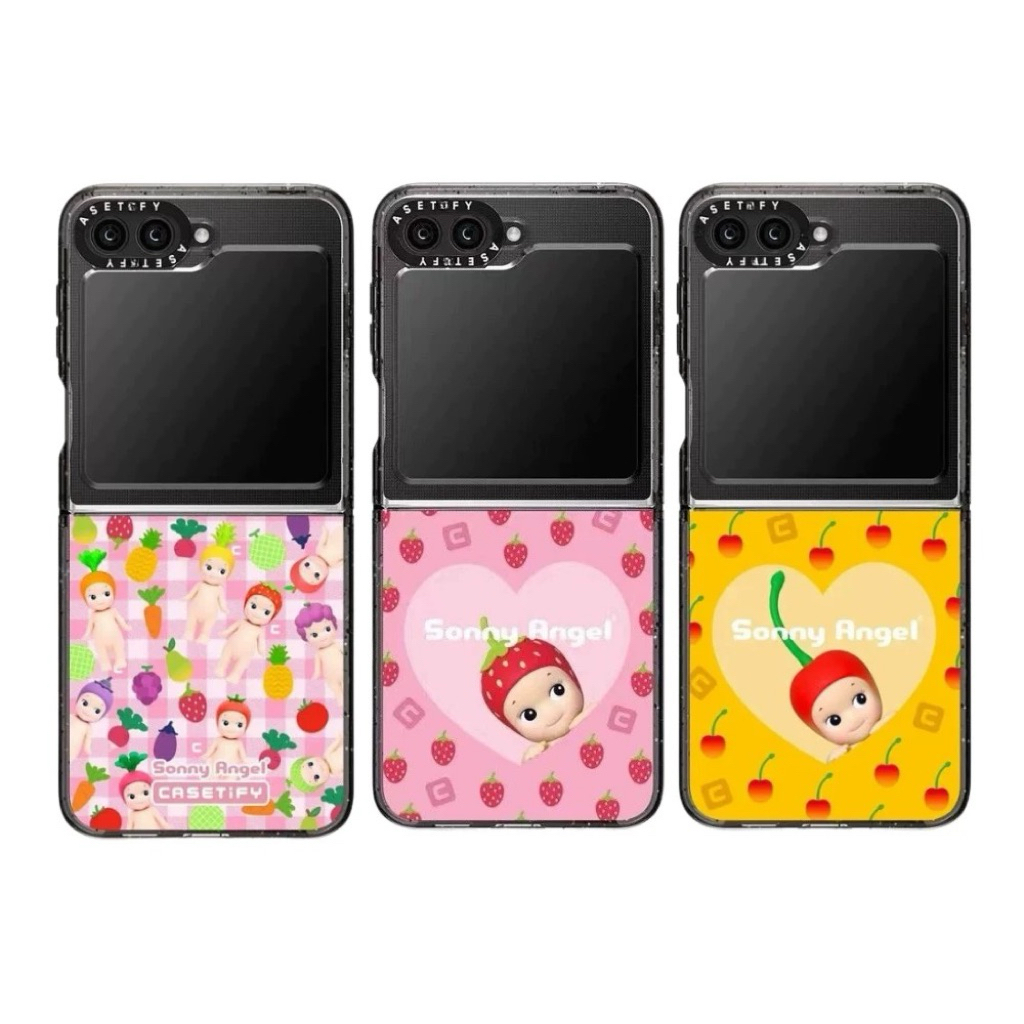 HP ใหม่กรณี Zflip7 Casetify Sonny Angels P0pmart ตุ๊กตาน่ารักน่ารักโทรศัพท์ Protector โทรศัพท์ใหม่อะ
