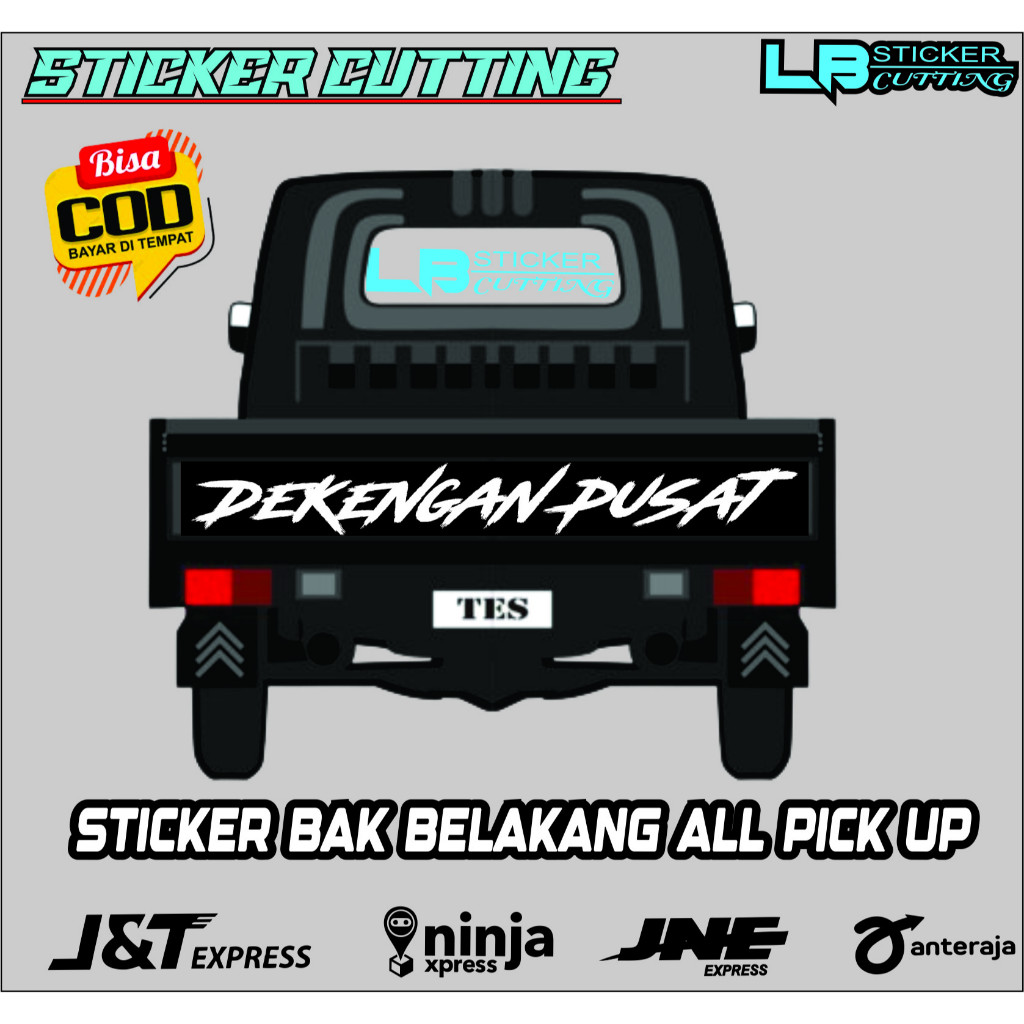 Pick up truck bed Cutting Sticker CENTER DEKENGAN
