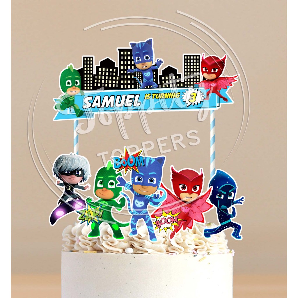 PJ Masks เค้กวันเกิด Topper