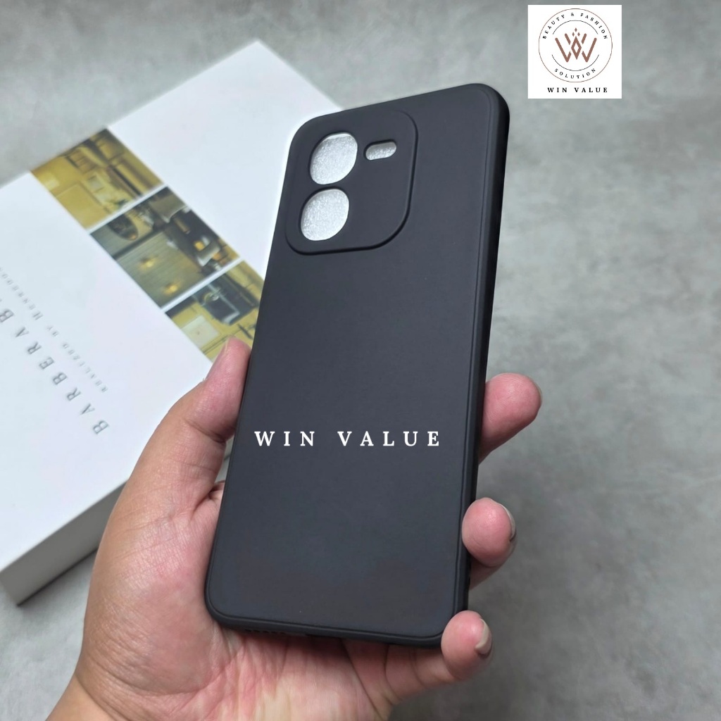 Iqoo Z9X Macaron Square Edge / Case Liquid Square Black Iqoo Z9X