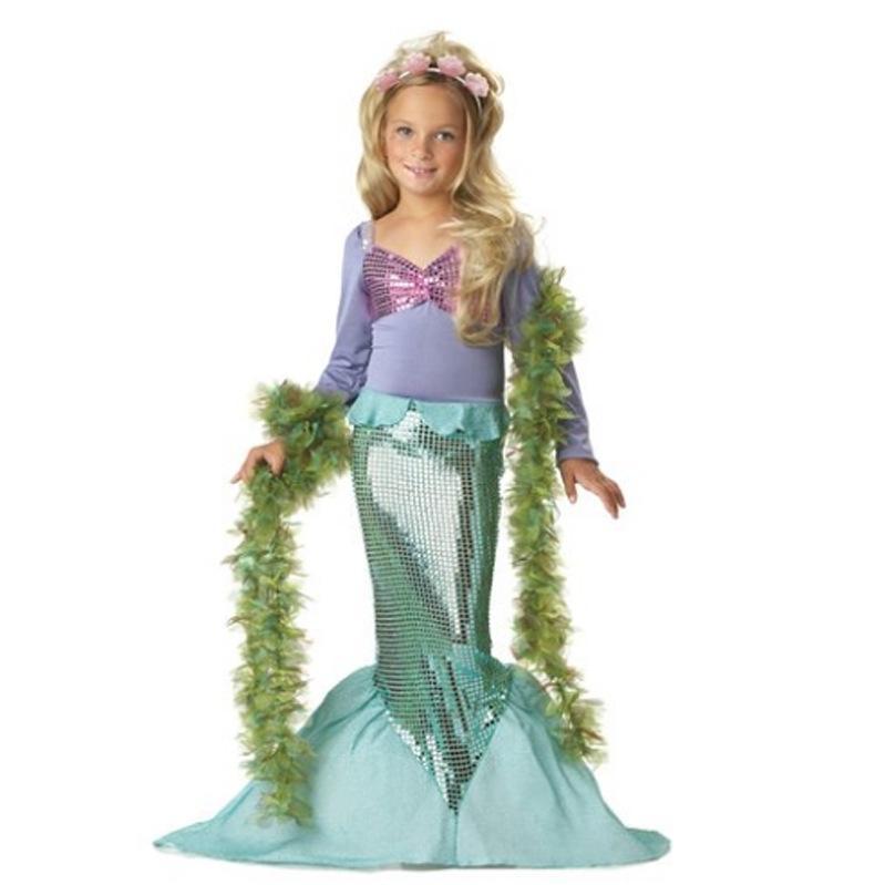 PRINCESS ARIEL MERMAID COSTUME ยาวสําหรับเด็กวัยหัดเดินฮาโลวีน
