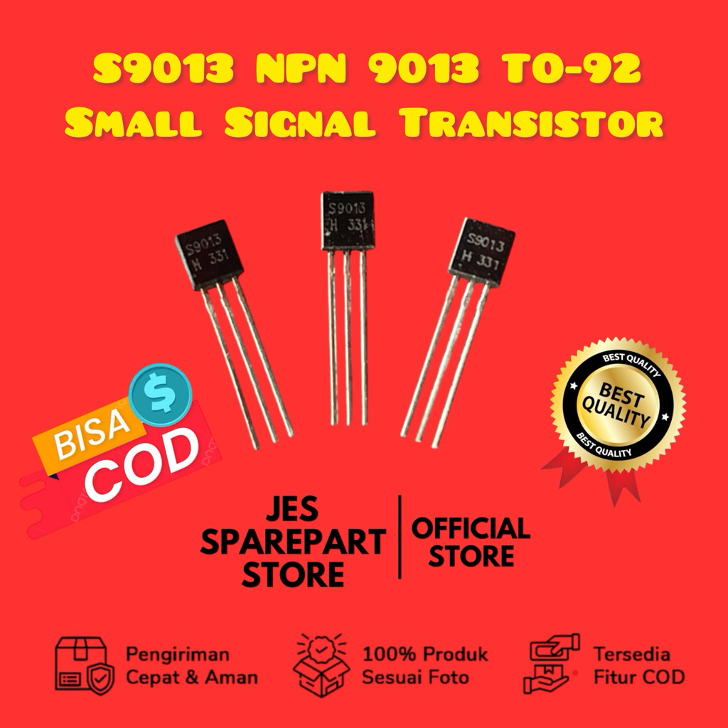 S9013 NPN 9013 TO-92 ทรานซิสเตอร์สัญญาณขนาดเล็ก