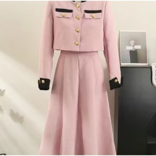 K AIMAR ID-SETELAN WANITA CROP TOP 【𝗥𝗘𝗔𝗗𝗬】GRANDY  SET / Atasan Rok Korea Setelan Wanita Korean Style