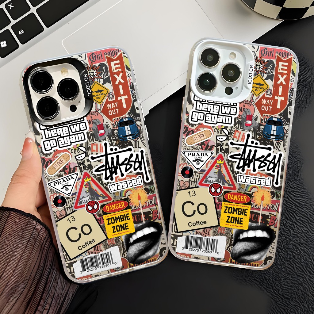 IMD "ZOMBIE ZONE" case เข้ากันได้กับ Oppo A5s/A7/A11K/A12/A1k/A5 2020 / A9 2020/A16 / A55 4G/A17 / A