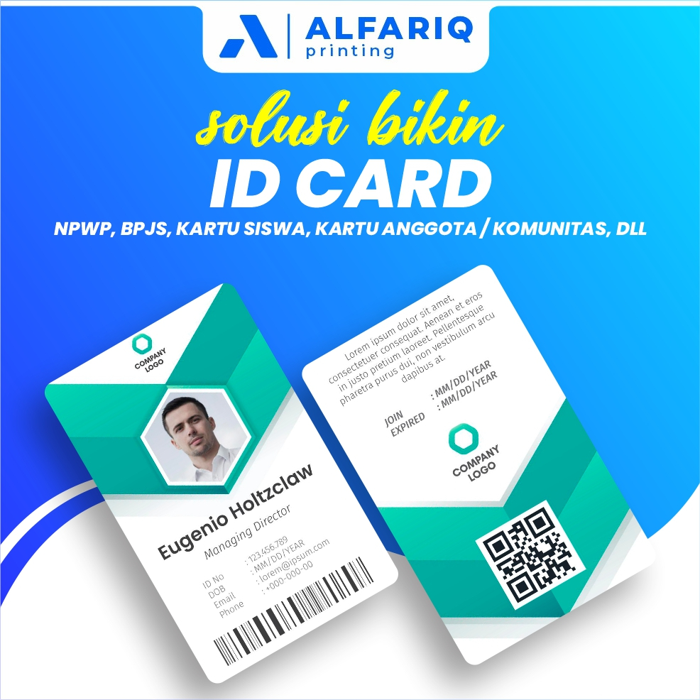 PRINT การ์ดประชาชนที่กําหนดเอง / การ์ด ANGGOTA / COMMUNITY / CORPORATE / ชื่อ ETC