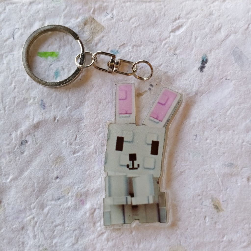 GANTUNGAN Grow A Garden BUNNY Pets Roblox ganci พวงกุญแจ Grow a Garden พวงกุญแจ