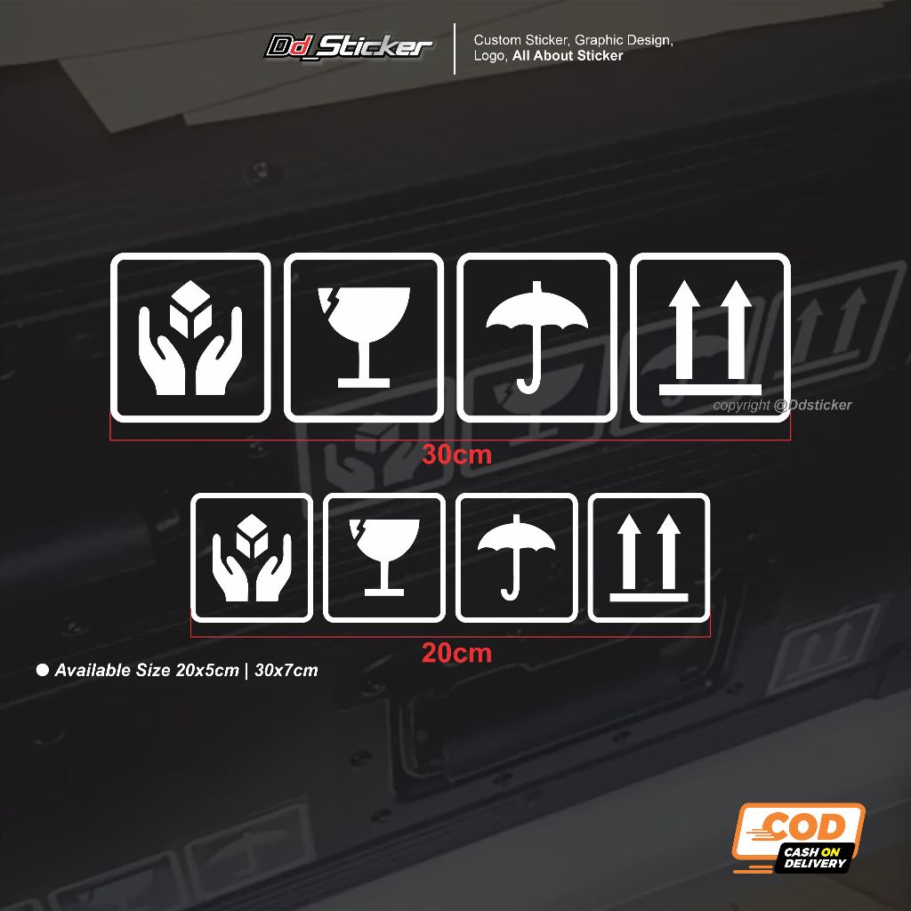 สติ๊กเกอร์ FRAGILE Hardcase (เสียง ระบบ Hardcase Variation)