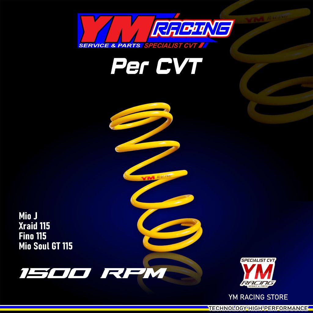 MIO J 1500 RPM CVT SPRING / 1500 RPM XRIDE 115 CVT SPRING | FINO 115 INJECTION CVT SPRING - YM RACIN