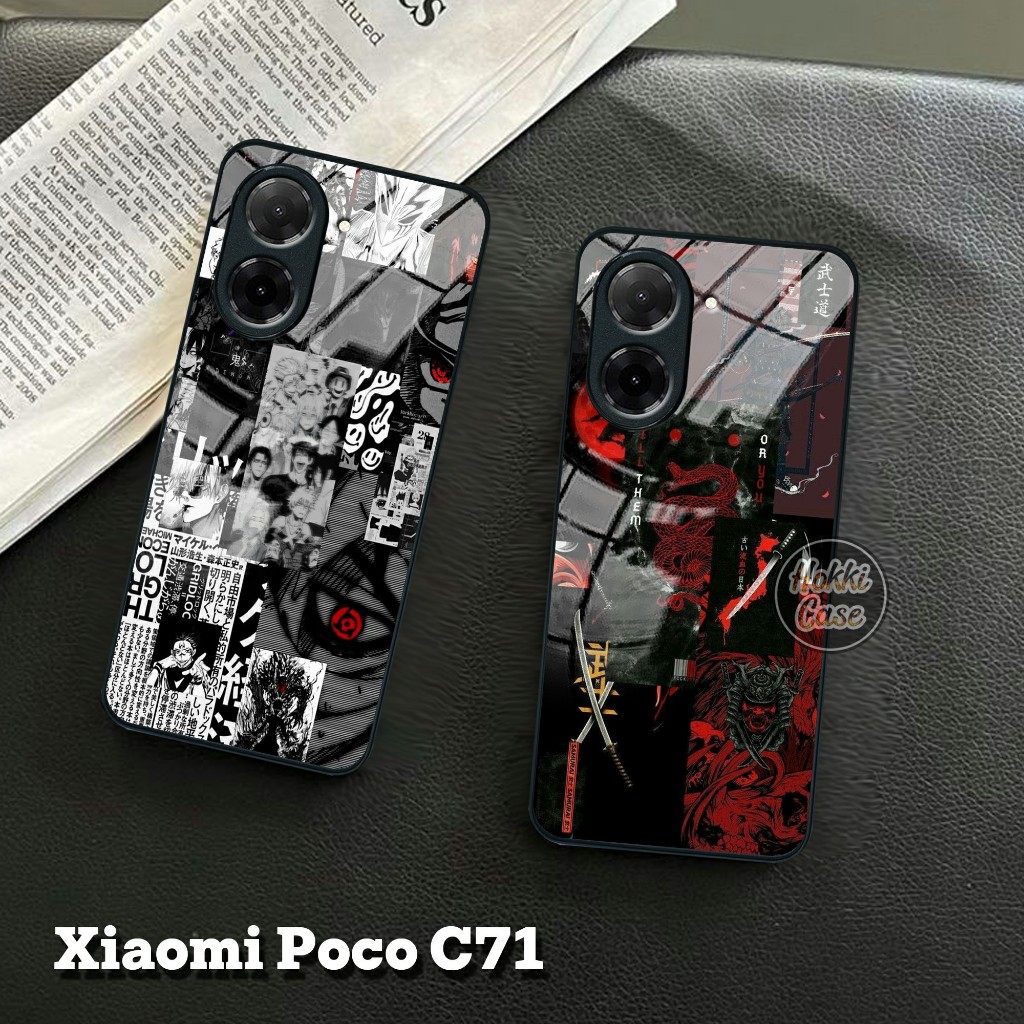 เคสสําหรับ Poco C71 - Softcase Glass Poco C71 - Casing Poco C71 - Silicone For Poco C71 - Case Compa