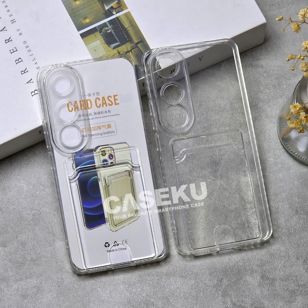 Vivo V50 Lite Card Case Clear / Clear Card Slot Case Vivo V50 Lite