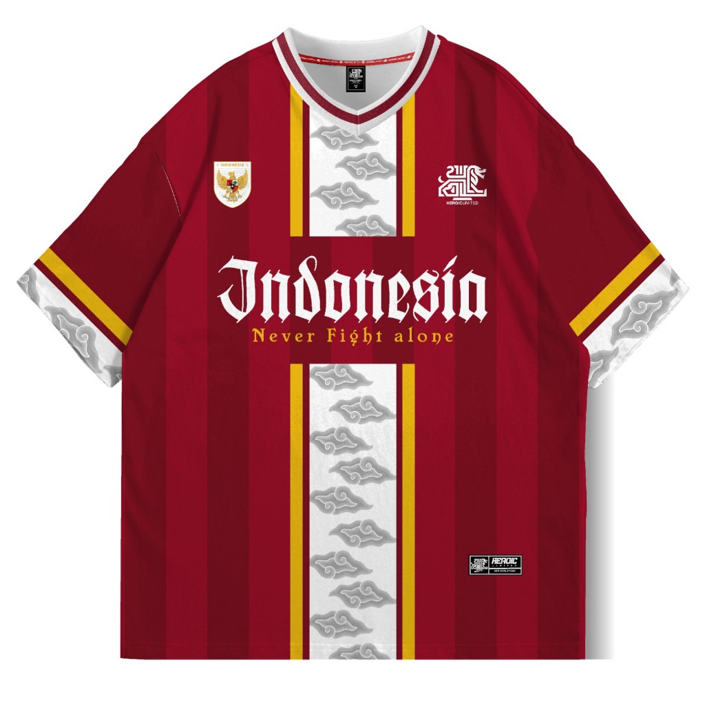 JERSEY INDONESIA HEROICLIMITED NSL 05 OVERSIZE JERSEY ORIGINAL - JERSEY OVERSIZE - JERSEY DRYFIT - J