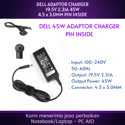 DELL 19.5v 2.31a XPS 11 XPS 12 MLK XPS 13 13D-138 P29G 9333 9343 13D-148 L322X L321X RFRWK Latitude 