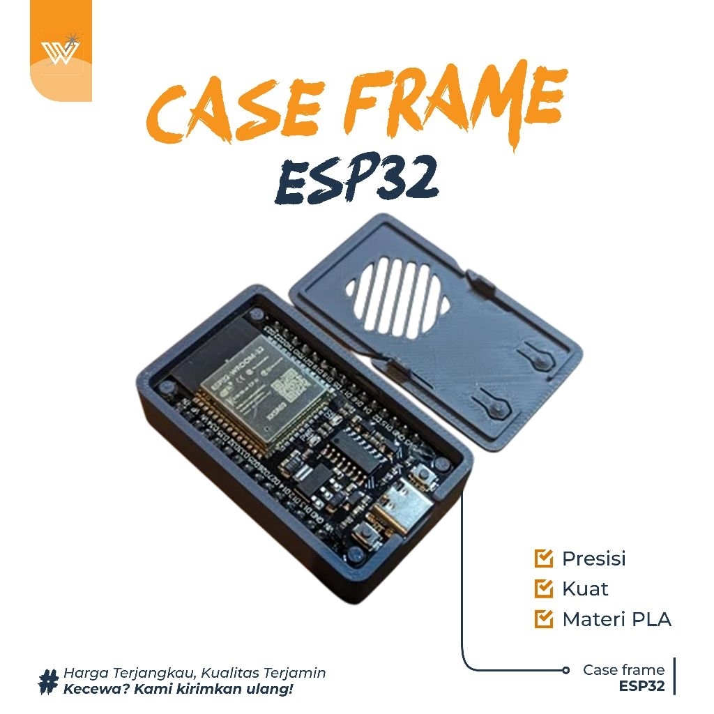 Case Box ESP32 WROOM Minimalist Frame Housing Casing Enclosure