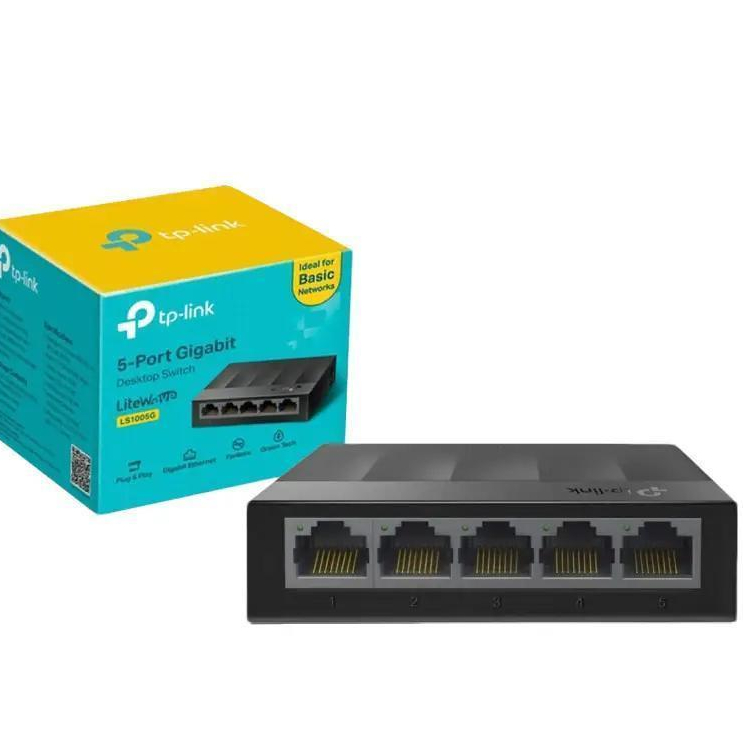 TP-LINK SWITCH HUB 5 PORT GIGABIT LS1005G / SWITCH HUB GIGABIT LAN TL-LS1005G 5 PORT