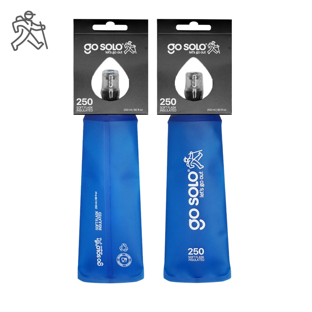 Go Solo Soft Flask 250ml - สีฟ้า