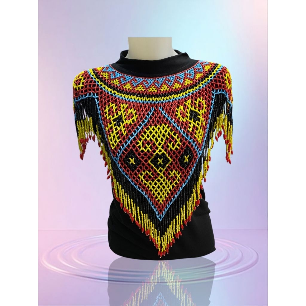 DAYAK BEAD CHEST LOTUS/TRIANGLE SHOULDER LOTUS/S3 POINTED LOTUS