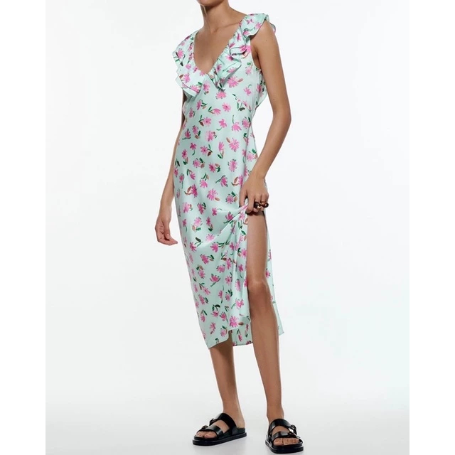 ZARA FLORAL MIDI DRESS