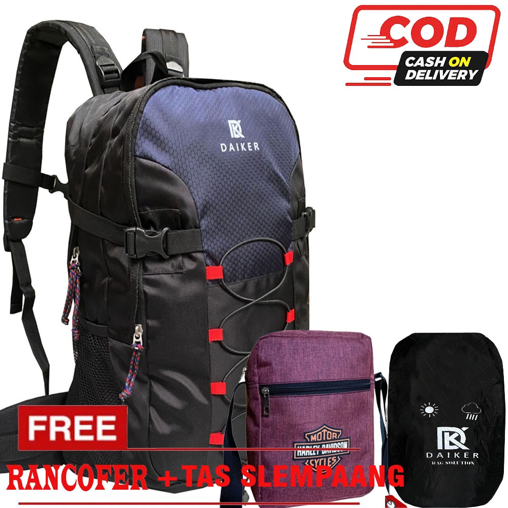 ONE PACKAGE CONTAINS 3 ITEMS Daiker Backpack 35L Backpack - Outdoor Daypack + fre Rancofer