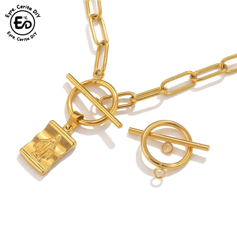 ✨✨1เซ็ตOTหัวเข็มขัดที่เรียบง่ายสร้อยข้อมือสร้อยคอเพื่อรวบรวมทําเองหัวเข็มขัดอุปกรณ์เครื่องประดับ ทํา