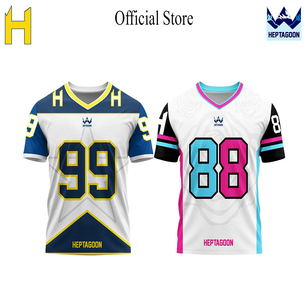 Heppoon Streetwear Jersey / Sports Jersey / Vintage / dry fit Rugby Jersey