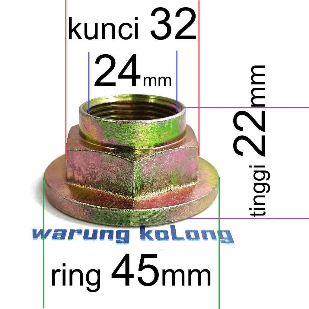 Futura T120SS New APV เพลาล้อ Nut เพลาหน้า Nut Suzuki 09159-24009 ยาง ราคา ถูกที่สุด ดีลบีเคเค แกลเลอรีภาพที่ 9