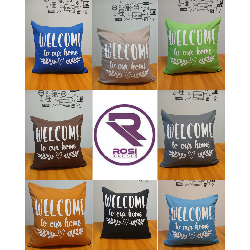 PILLOW COVER 40x40 คําโซฟายินดีต้อนรับสู่บ้านของเรา