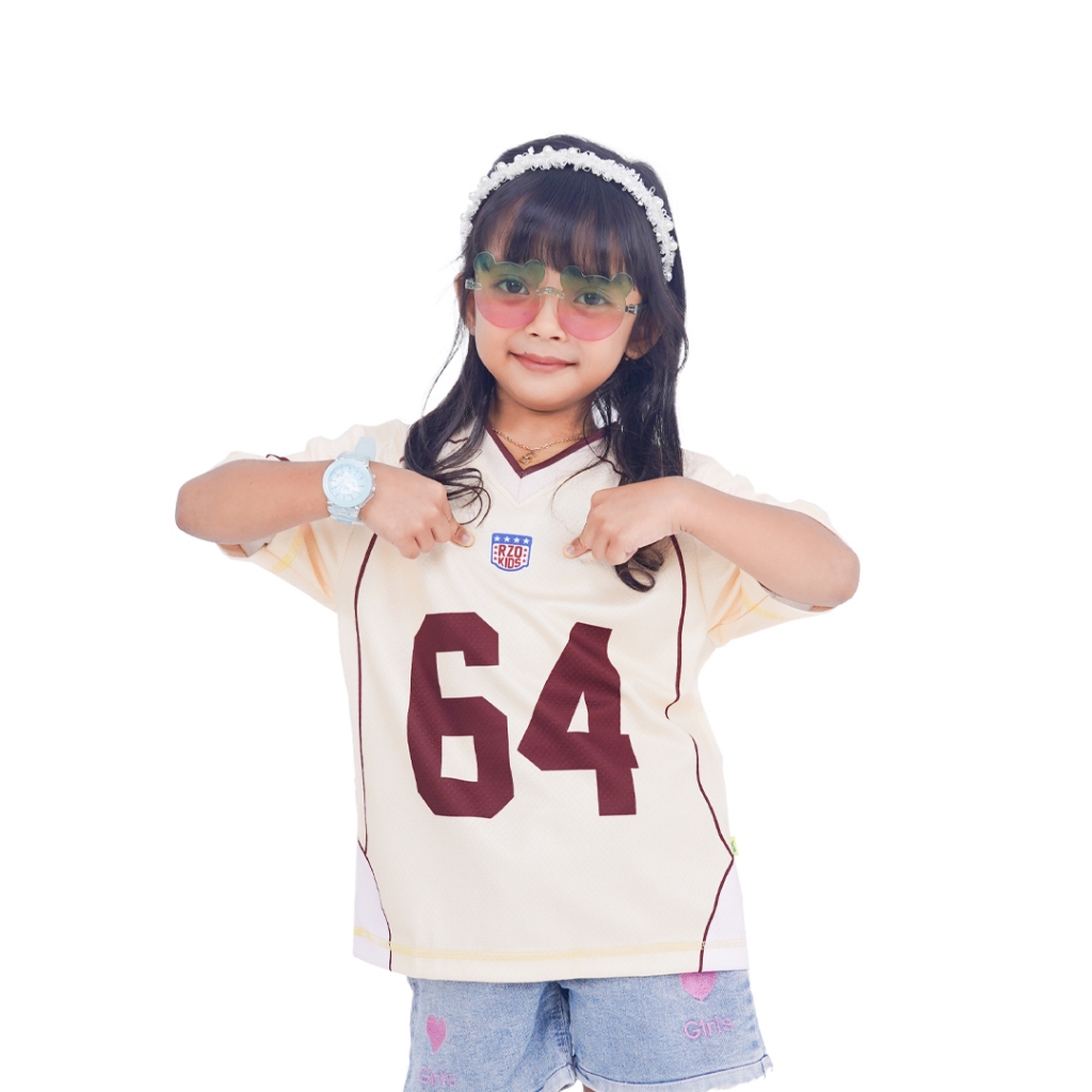 RZQKIDS / 64 / Number Series NFL / เสื้อเจอร์ซีย์เด็ก / NFL / Baseball / MLB / 1-10 Years
