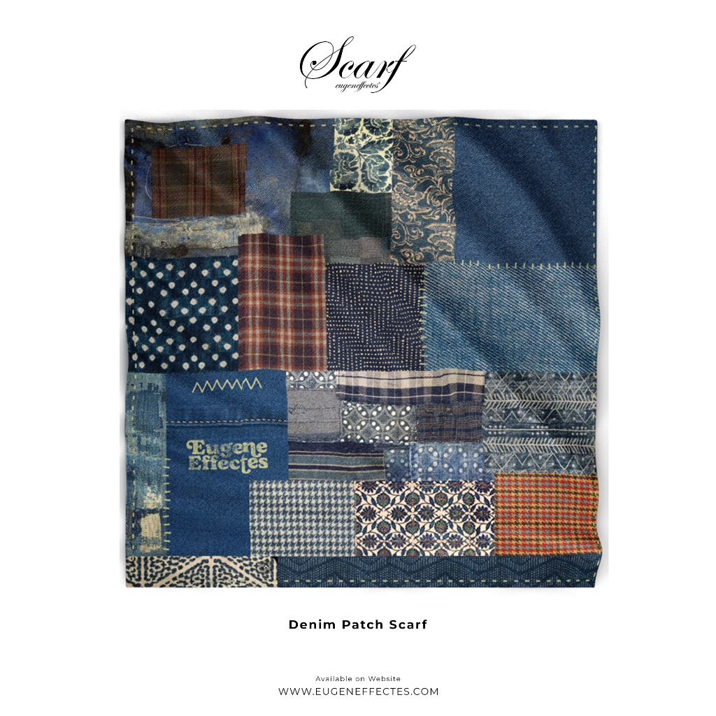 Eugene Scarf Denim Patch