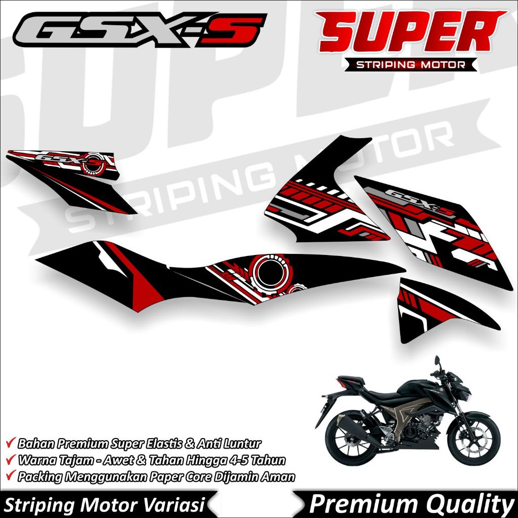 GSX S150 สติ๊กเกอร์ Anti-Fade Cool GSX Striping Suzuki GSX S150 Hitech Striping