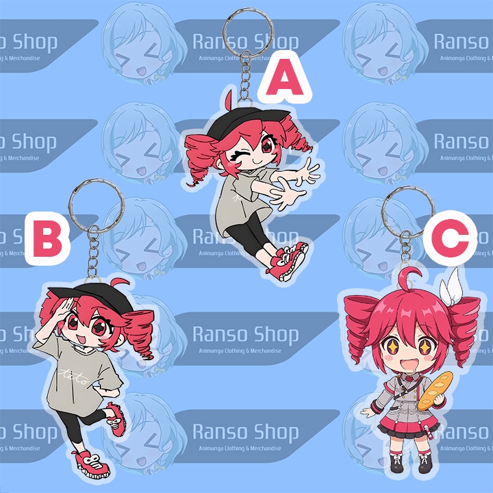 พวงกุญแจ GANTUNGAN Vocaloid Kasone Tento Override Yoshida Yasue UTAU / พวงกุญแจ Vocaloid / พวงกุญแจ 