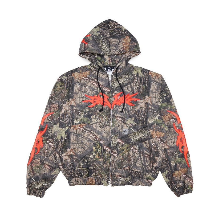 GDCK Realtree AKARTI Hoodie / Double Zip Hoodie Camo RIltree / Jacket Zip Hoodie ขนแกะ