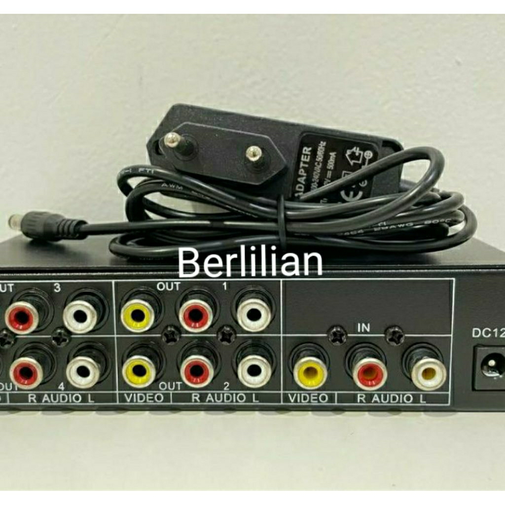 USAT Spliter Distribution AV 104 / Splitter RCA 4 สาขา Audio Video - Spliter AV 104