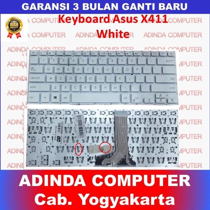 Asus VivoBook X411 S14 S410 S410U S410UA S410UQ S4200 คีย์บอร์ดสีขาว