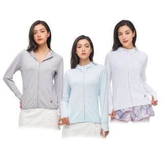 MEISSA Jaket Olahraga Wanita Laki laki Airsm Anti UV Lengan Panjang Yoga Fitnes Jogging Gym