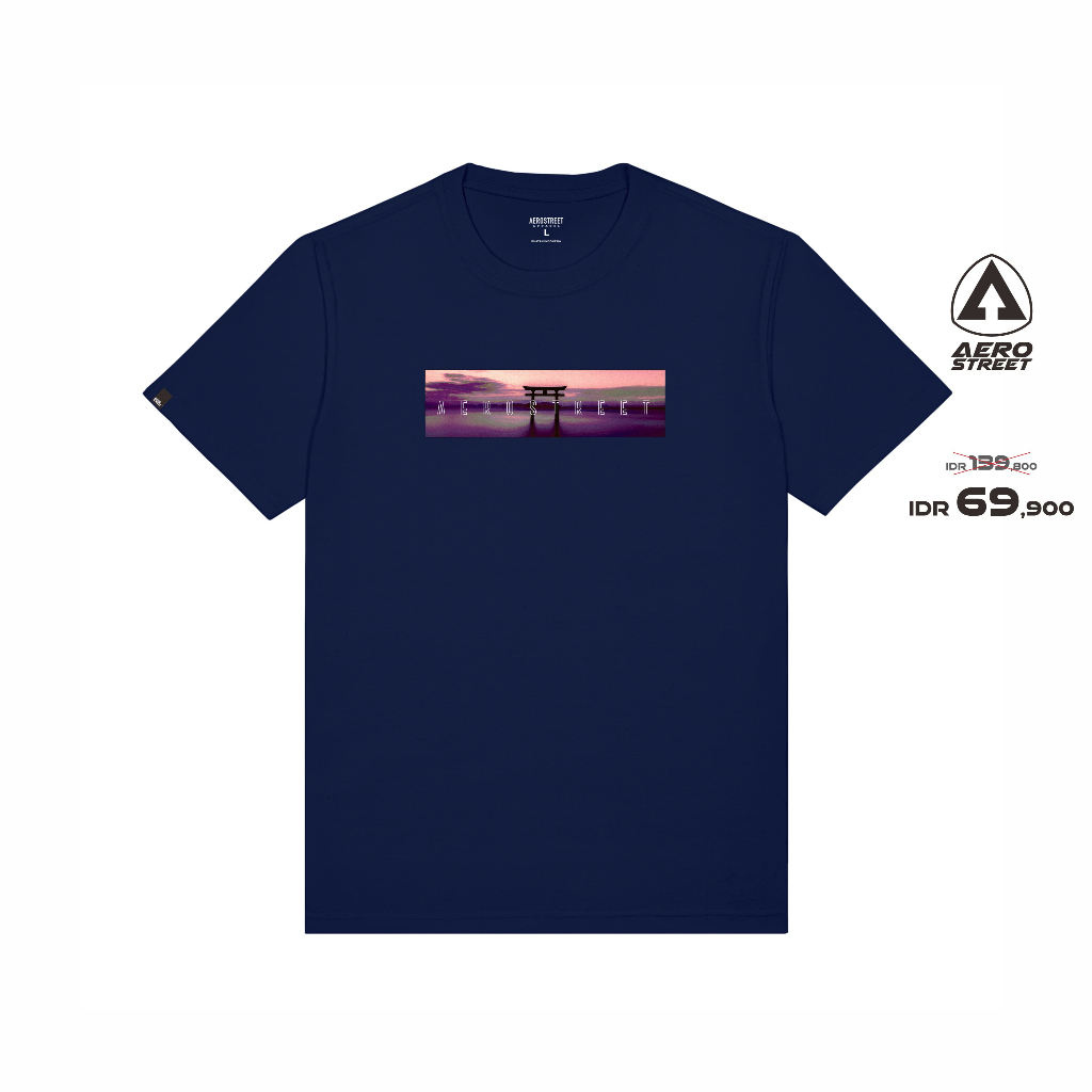 เสื้อยืด Aerostreet Otori Navy Kaos เสื้อยืด AYABAA