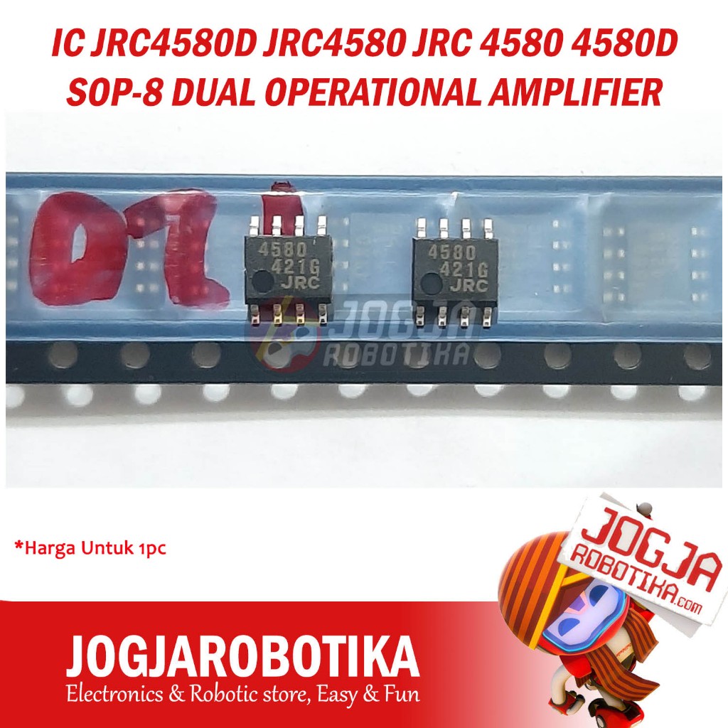 Ic JRC4580D JRC4580 JRC 4580 4580D SOP-8 Dual ดําเนินการเครื่องขยายเสียง