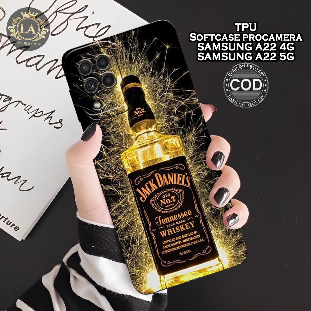 เคส Samsung A22 4G / 5G ล่าสุด - เคส Leviora - เคสแฟชั่นแบรนด์ - เคส Samsung A22 4G / 5G Softcase - 