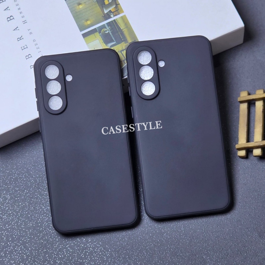 เคส Samsung A36 5G Samsung A56 5G Softcase Candy Macaron Square Black Plain Case Samsung A36 5G Sams