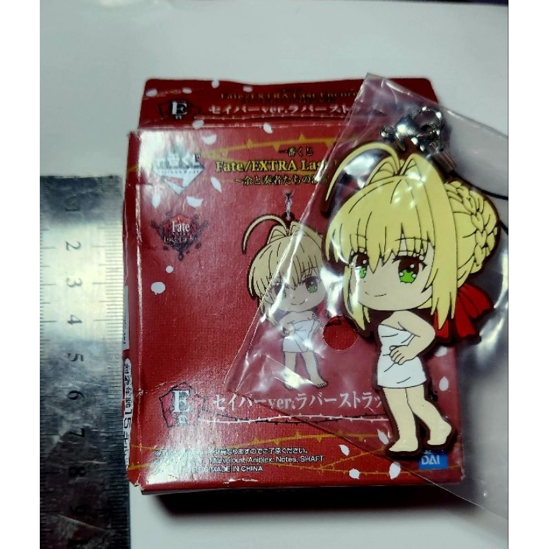 Banpresto Ichiban Kuji Fate Extra Saber Nero Claudius สายยางพวงกุญแจ Last Encore น้ําพุร้อน A