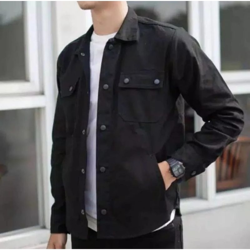 KAMEJA SEMI PARKA / SEMI PARKA เสื้อสําหรับผู้ชายและผู้หญิง / ผ้าใบ MATERIAL