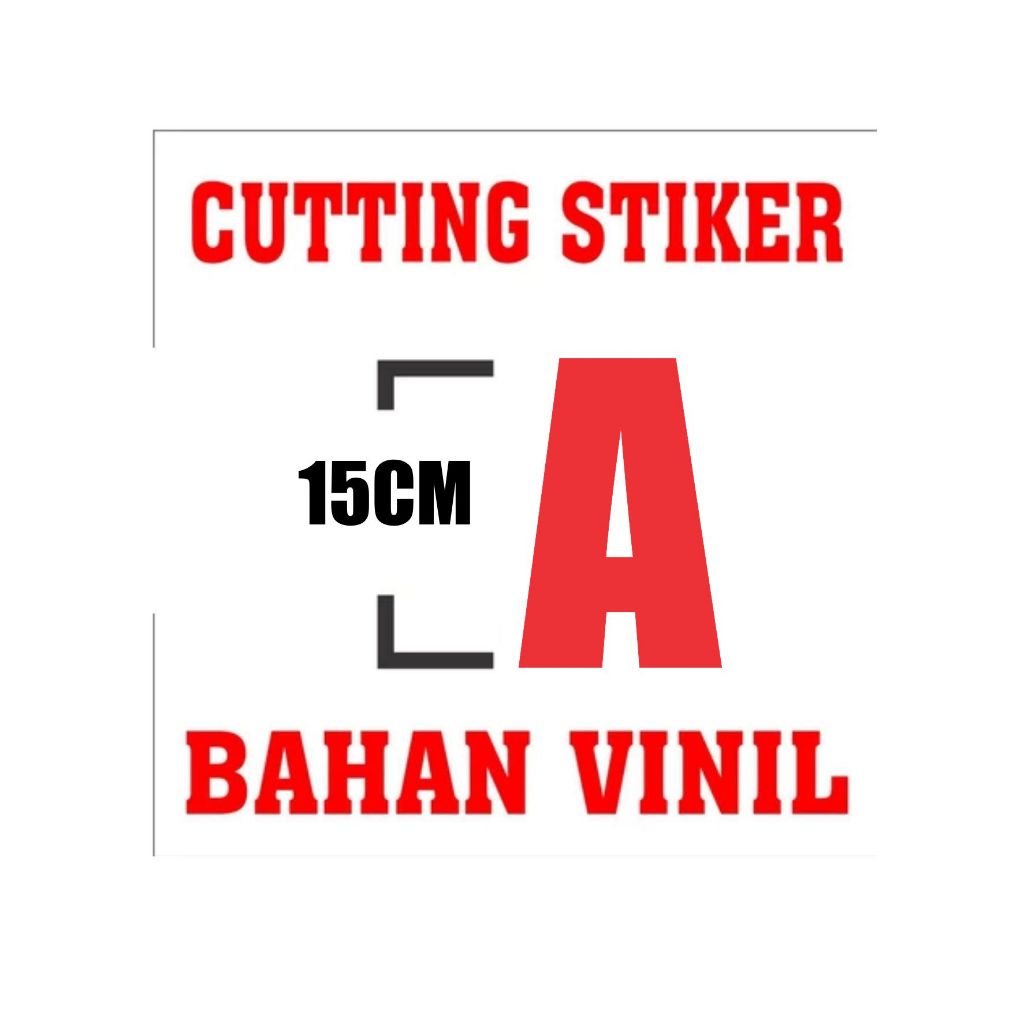 IMPAH FONT LETTER / NUMBER STICKER UK HEIGHT 15 ซม. 1 DIGIT