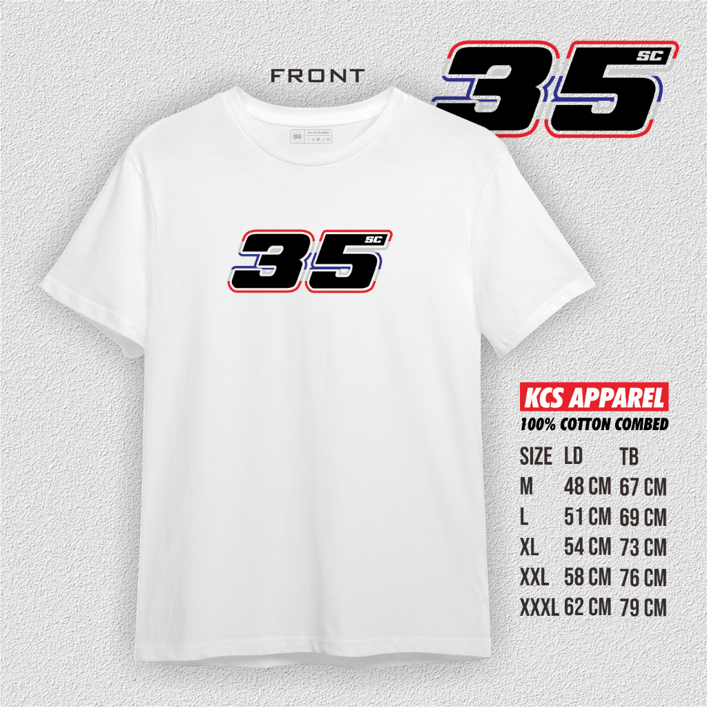 เสื้อยืด สมเกียรติ สมเคล็ดลับ chantra 35 thailand motogp lcr honda idemitsu พรีเมี่ยมผ้าฝ้ายหวี kcs เครื่องแต่งกาย