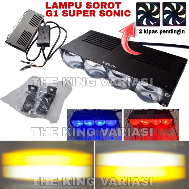 MATA SUPER BRIGHT G1 4 LED SLIM DEVIL พัดลมพรีเมี่ยม SUPER SONIC SPOTLIGHT / G1 MOTORCYCLE SHOOTER L
