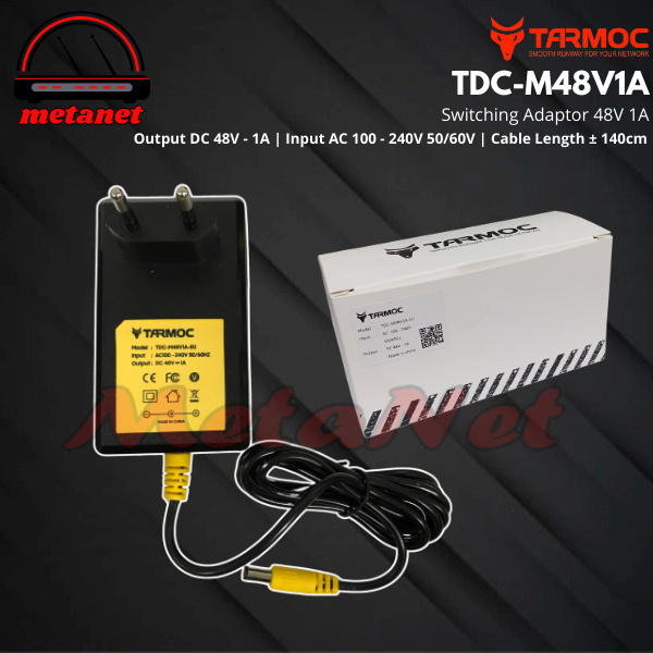 Tarmoc TDC-M48V1A | สวิตชิ่ง Adaptor 48V 1A | แหล่งจ่ายไฟ 48 โวลต์ 1 แอมป์
