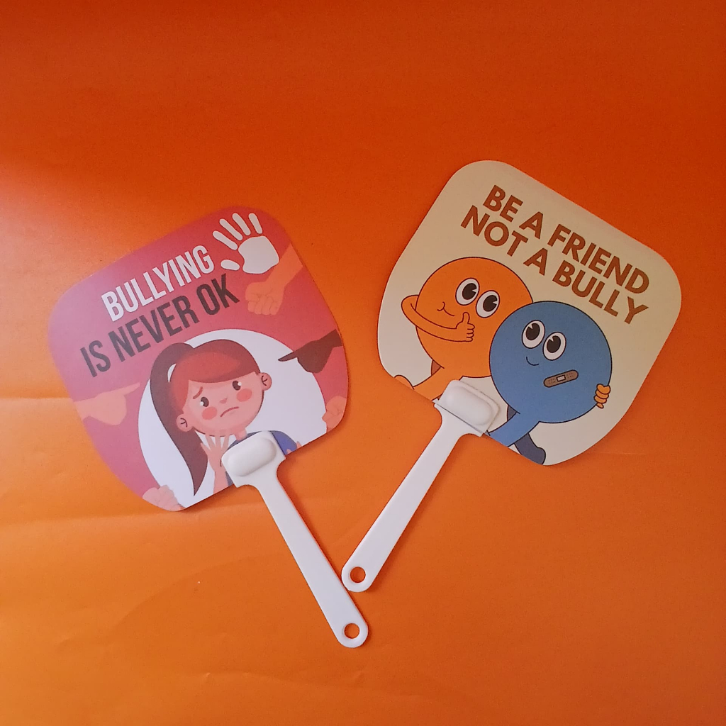 Bullying Is Never OK Fan - Be A friend Not A Bully - Bullying Stop Fan - แพ็ค 10 ชิ้น