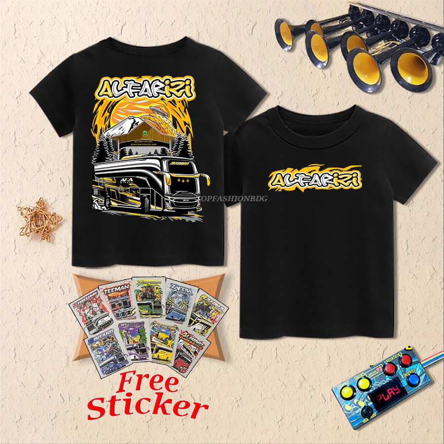 ALFARIZI Jetbus 5 Bus เสื้อยืด, Bus Mania Vector เสื้อสําหรับเด็กผู้ชาย, Tellet Bus 1-17 ปี