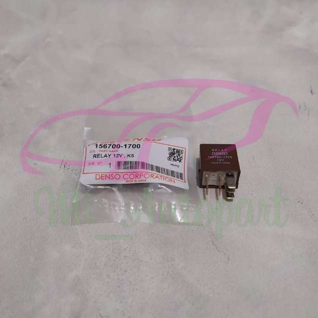 Riley Denso Brown Relay 5 ขา 12Volt 156700-1700 Made In Japan