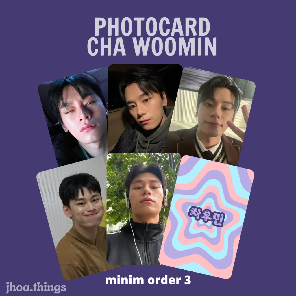 [UNOFFICIAL] PHOTOCARD CHA WOO MIN WOOMIN ACTOR KOREA STUDY GROUP PI HANWOOL WEAK HERO CLASS NIGHT HAS COME
